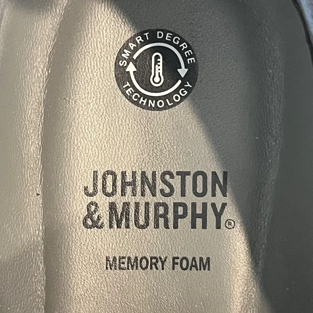 Johnston & Murphy Amherst Knit U-Throat Sneakers Mens 12 M Navy 25-3439